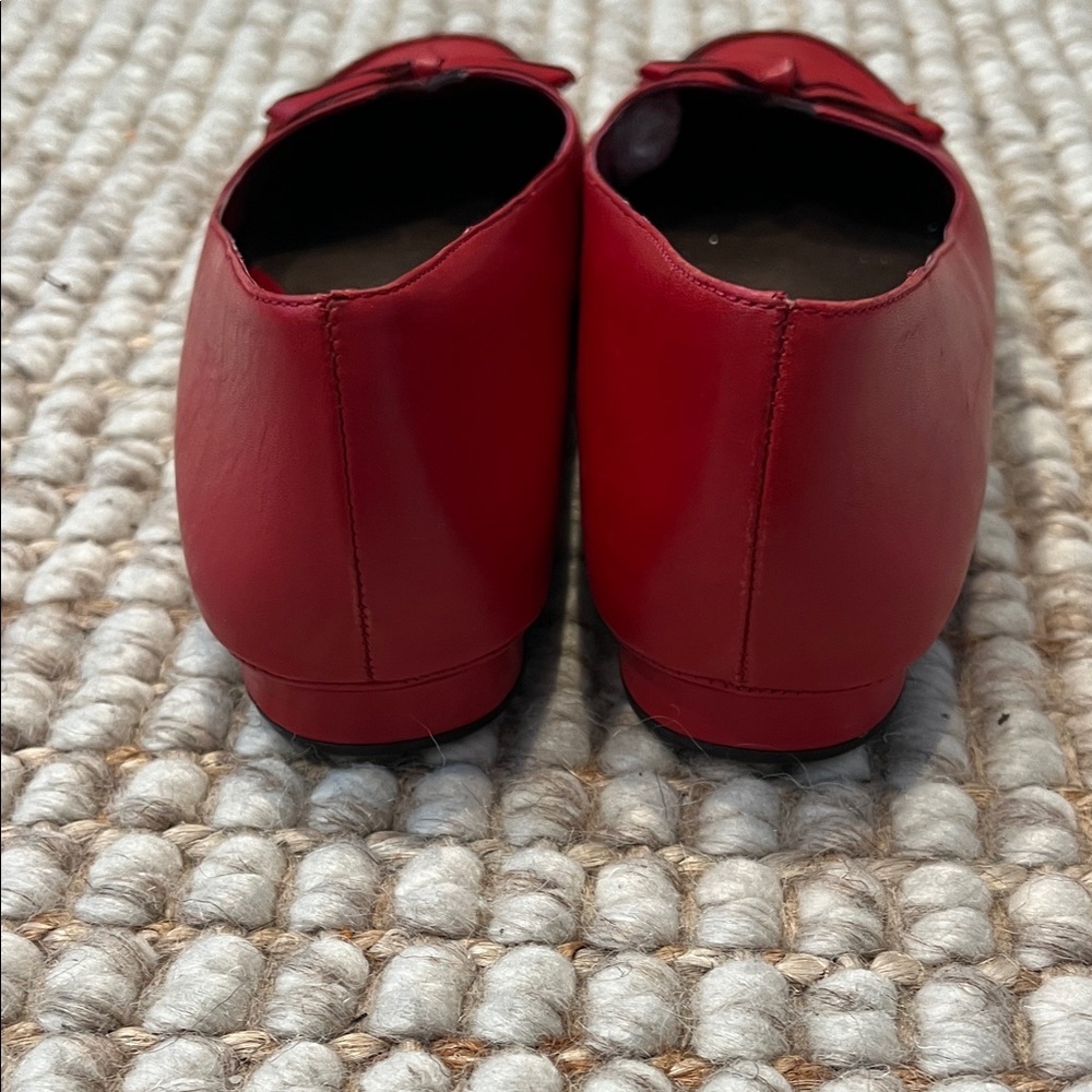 AEROSOLES Red Women's Flats with Bow - Picture 5 of 6